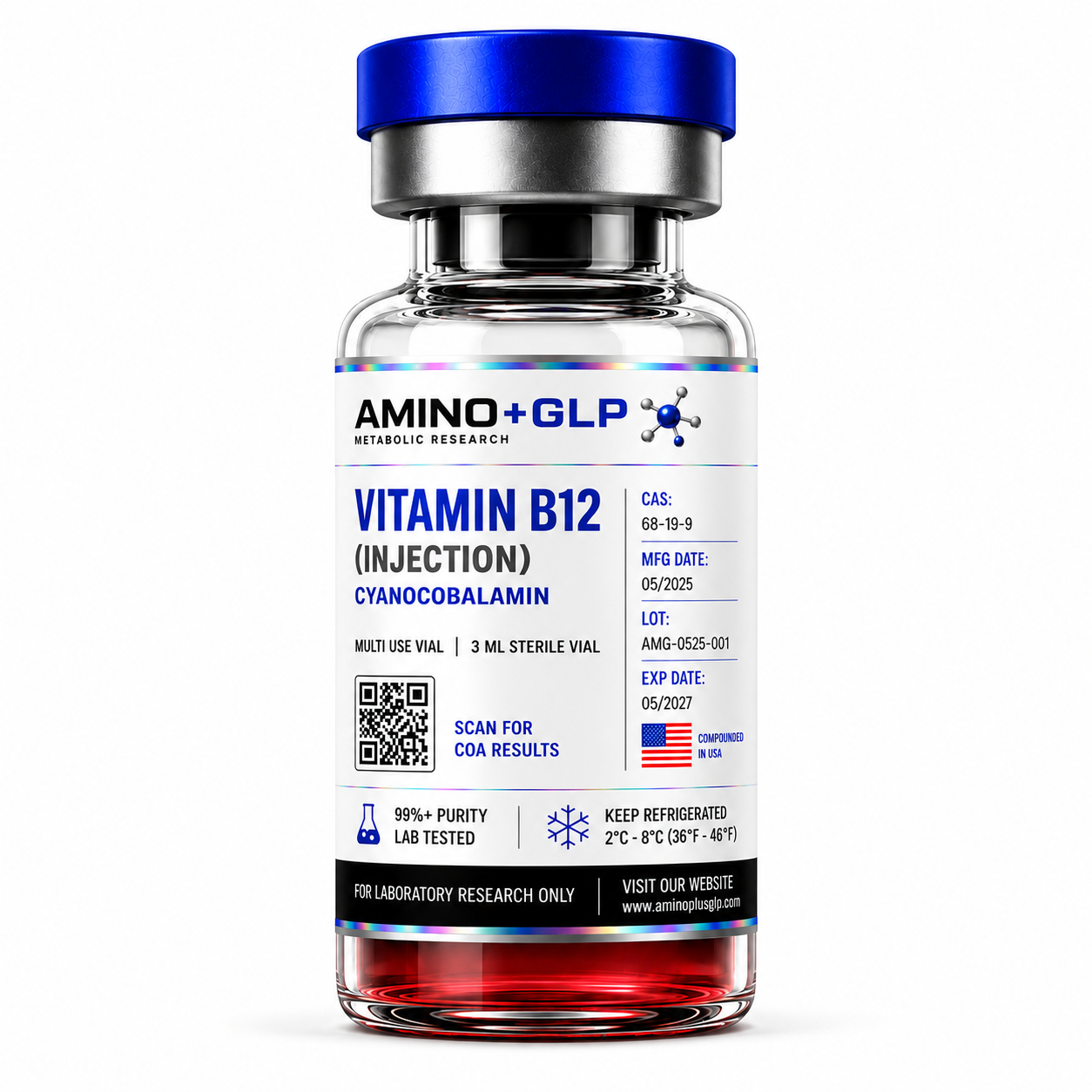 Vitamin B12 vial