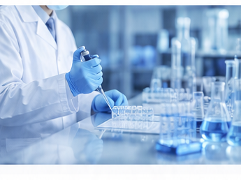 Researcher in lab